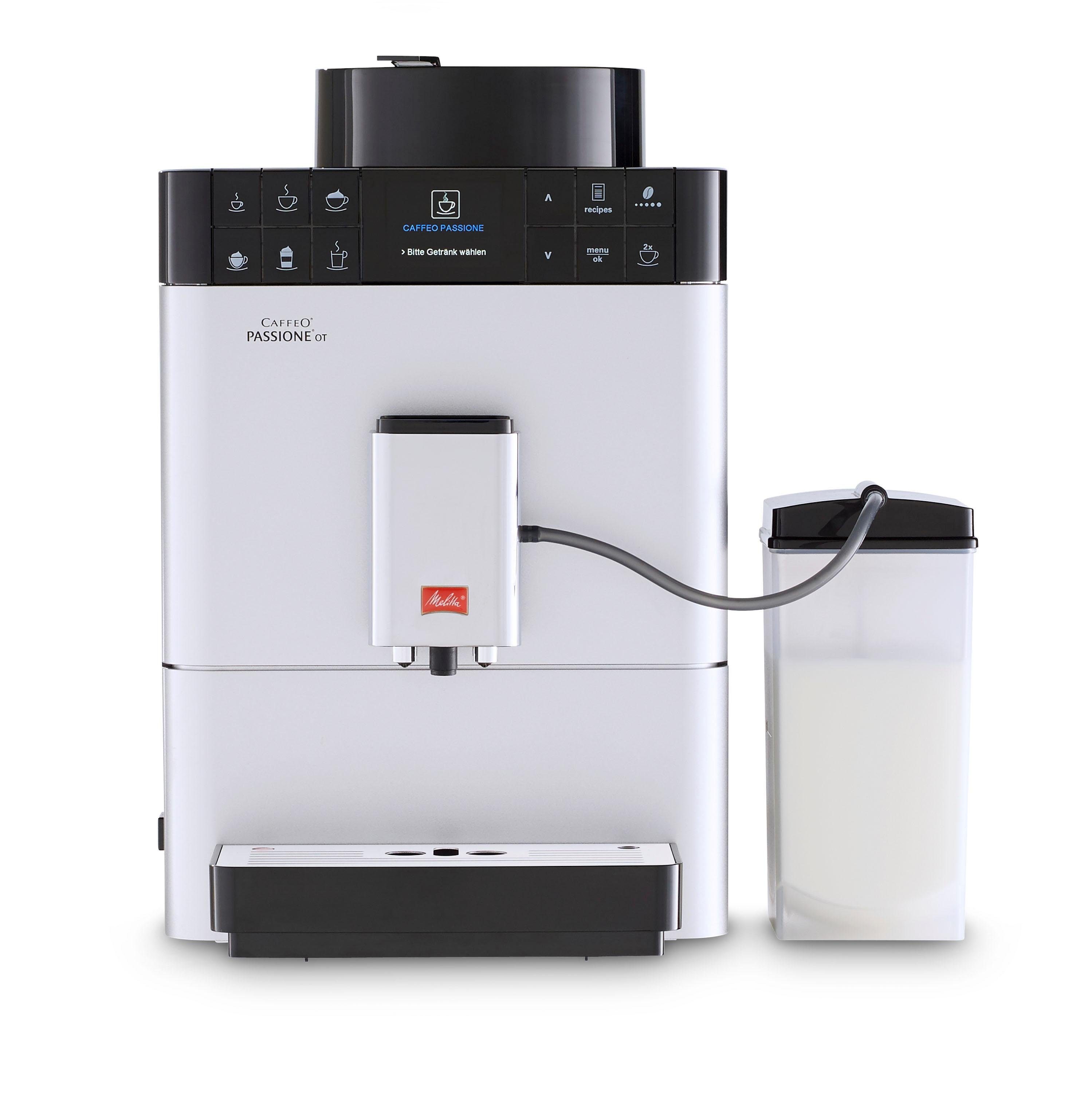 Melitta Kaffeevollautomat Passione® One Touch F53/1-101, silber, One Touch Funktion, tassengenau frisch gemahlene Bohnen