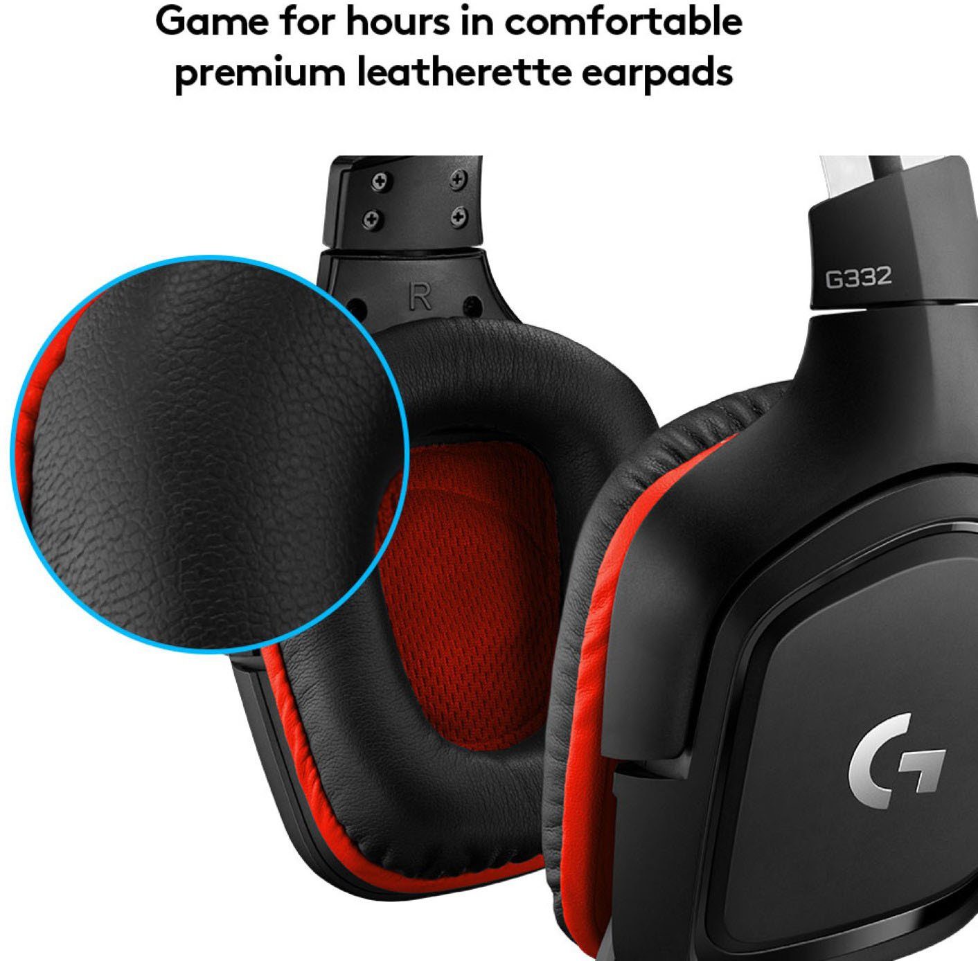 Logitech G G332 - LEATHERETTE - EMEA Gaming-Headset