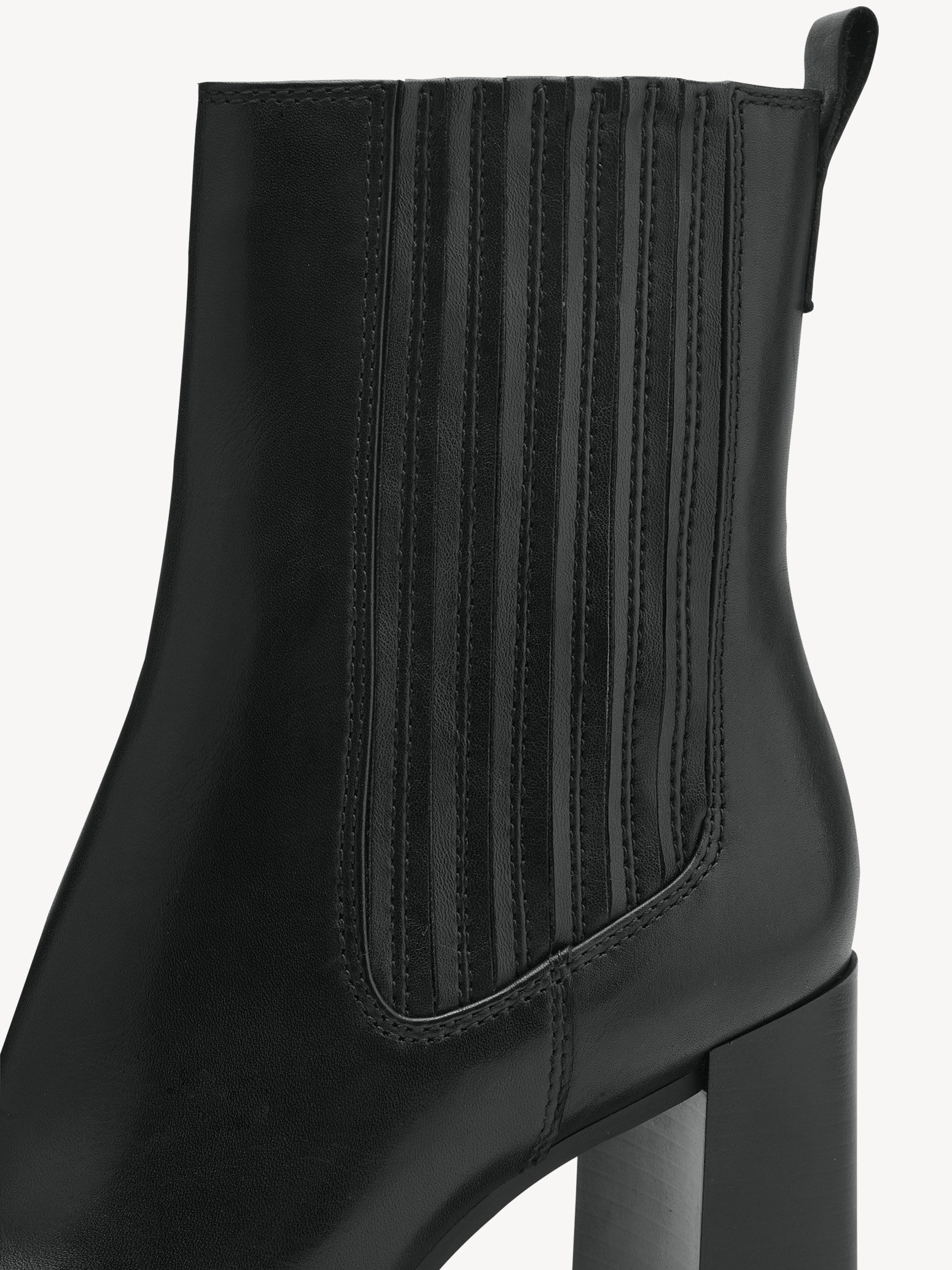 Bottine en cuir - noir