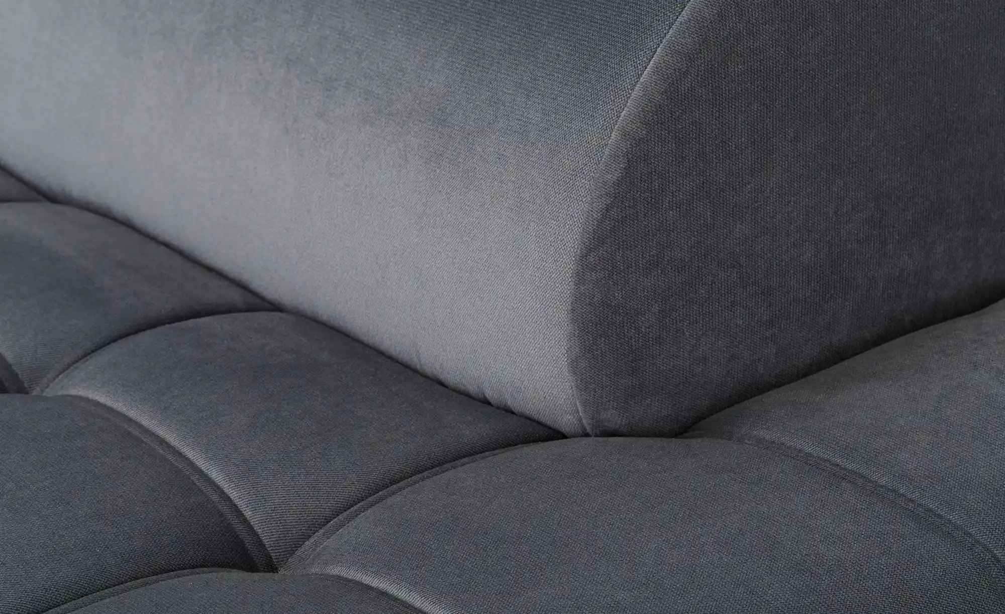 Primo Ecksofa aus Mikrofaser Carrara