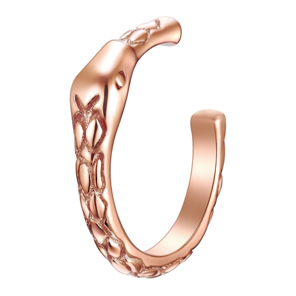 Glanzstücke München Manchette d'oreille en argent Tête de serpent Argent sterling en Or rose Boucles d'oreilles