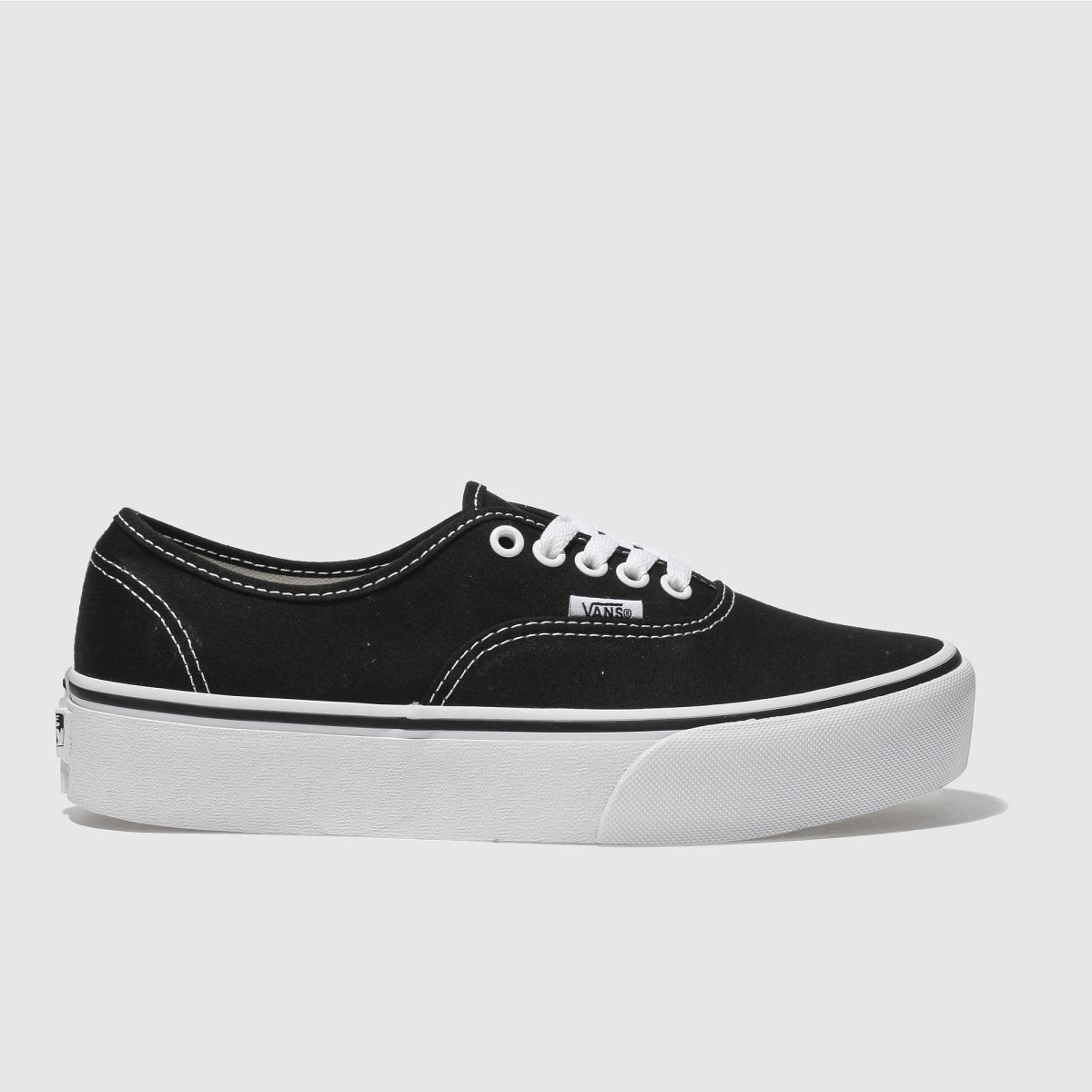 Vans – Autentiska Platform 2.0-sneakers i svart och vitt