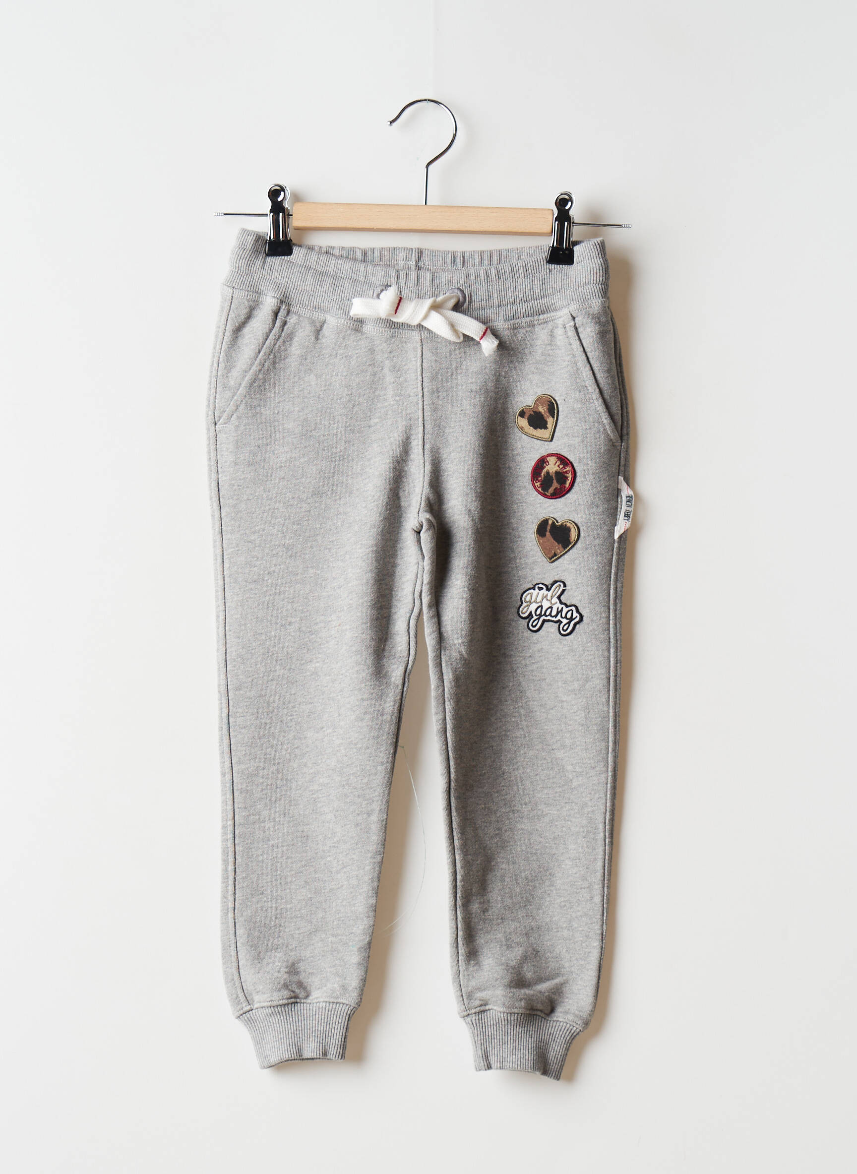 French Terry 1818 Jogging Fille couleur gris