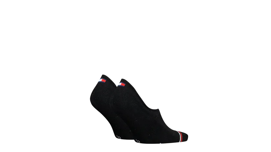 TOMMY HILFIGER Unisex Füßlinge TJ Iconic 2er Pack black