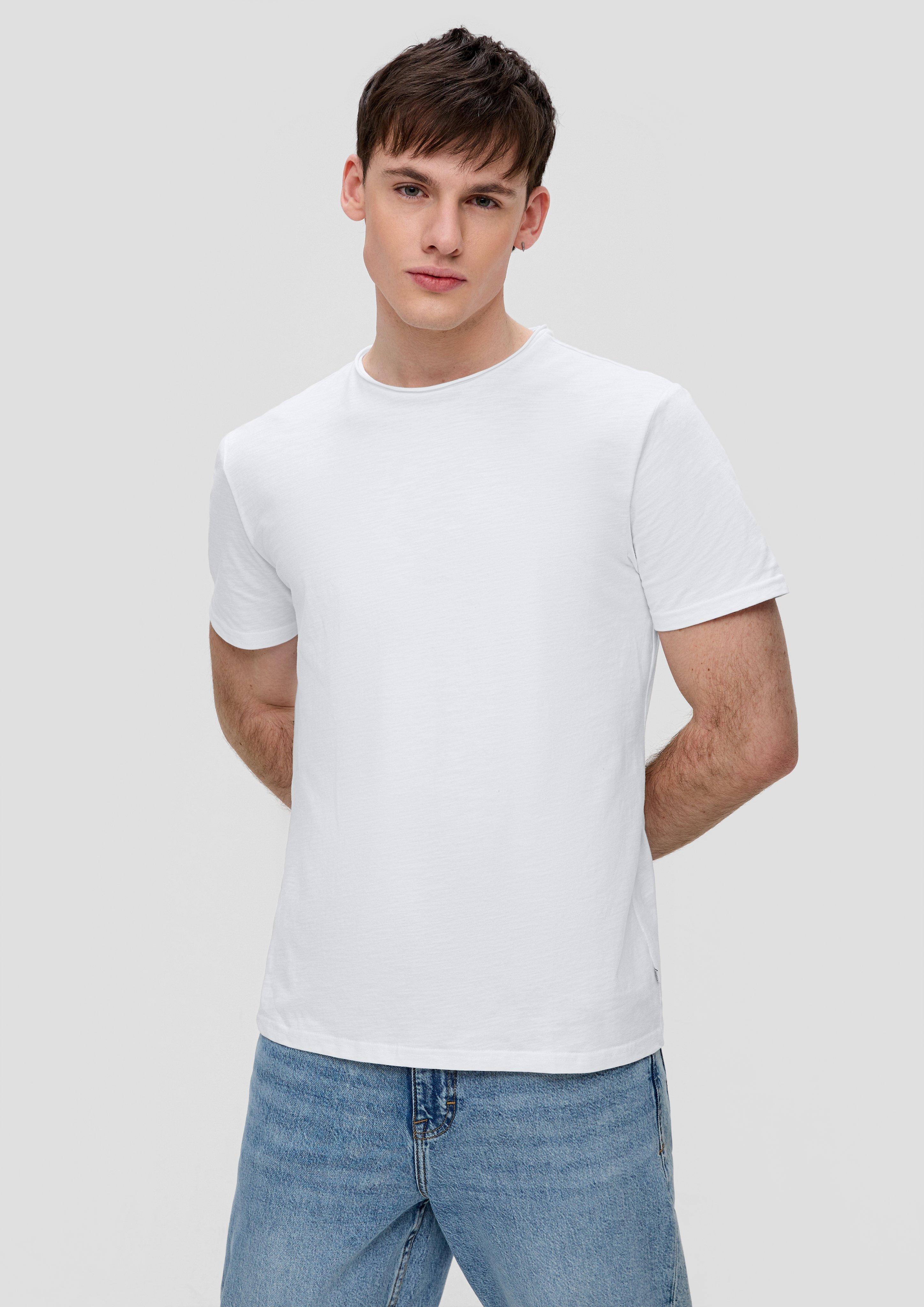 Baumwollshirt mit Flammgarn-Struktur  2141633-0100