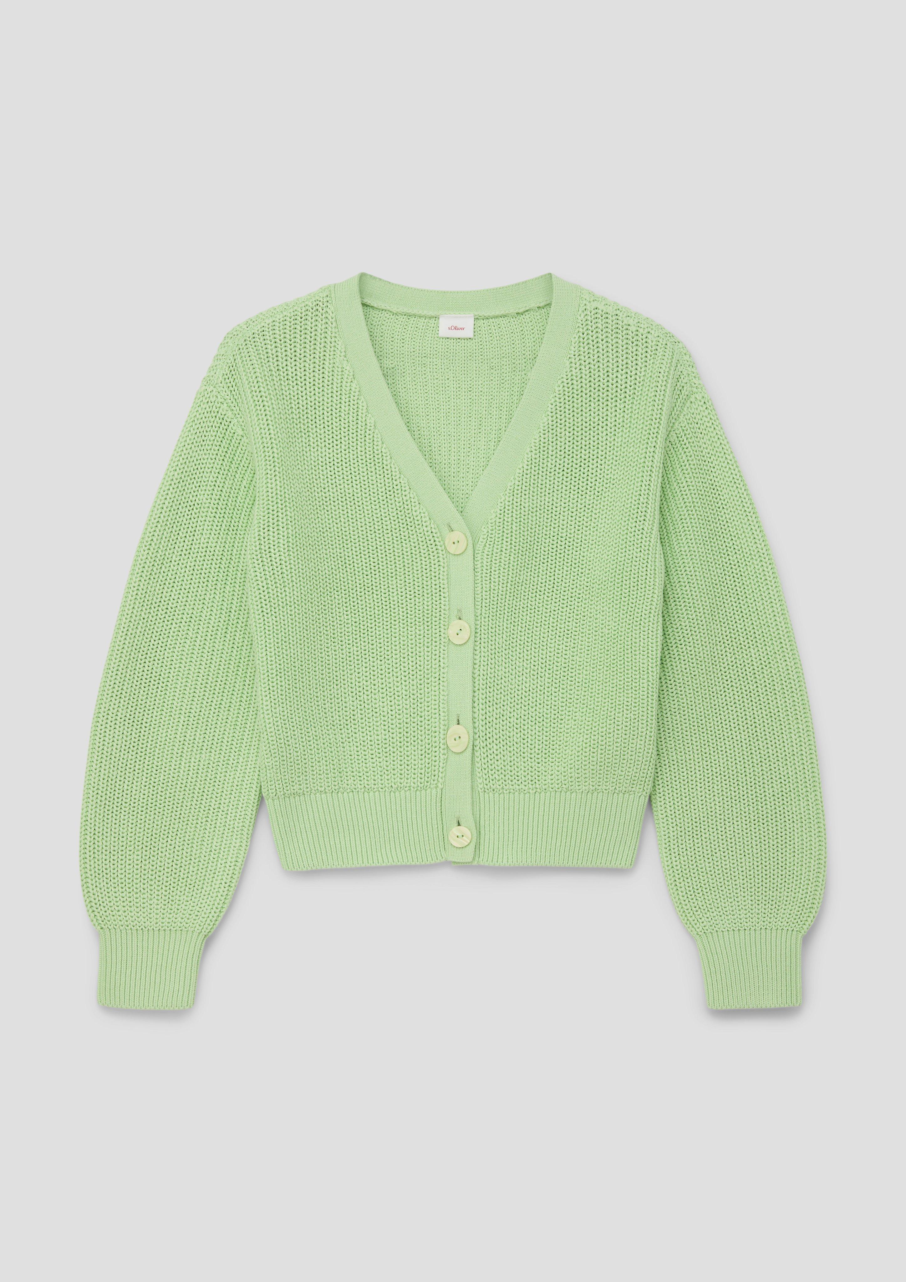 Strickjacke mit V-Ausschnitt  2142444-7250