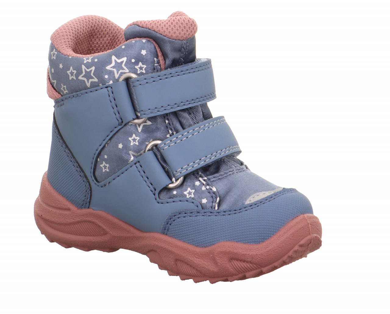 GLACIER - Blau/Rosa Boots mit Klettverschluss