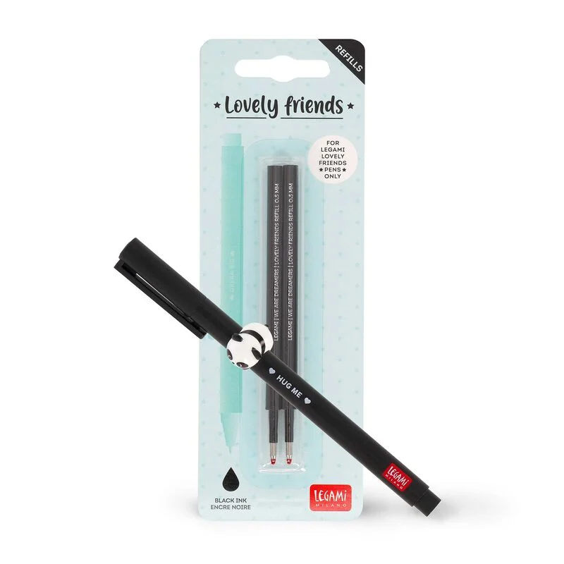 Sada pier Lovely Panda s čiernou náplňou