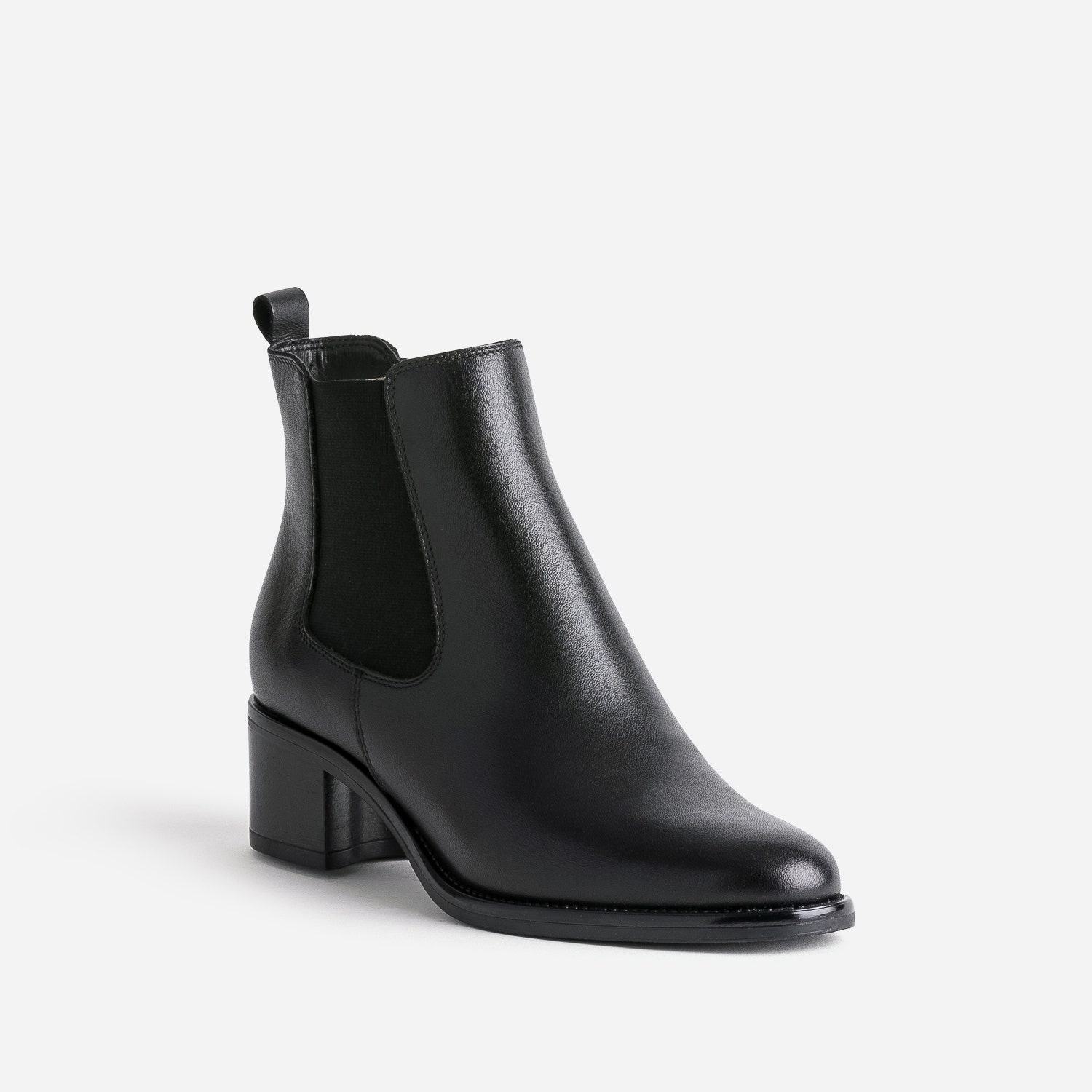 Boots noir en cuir