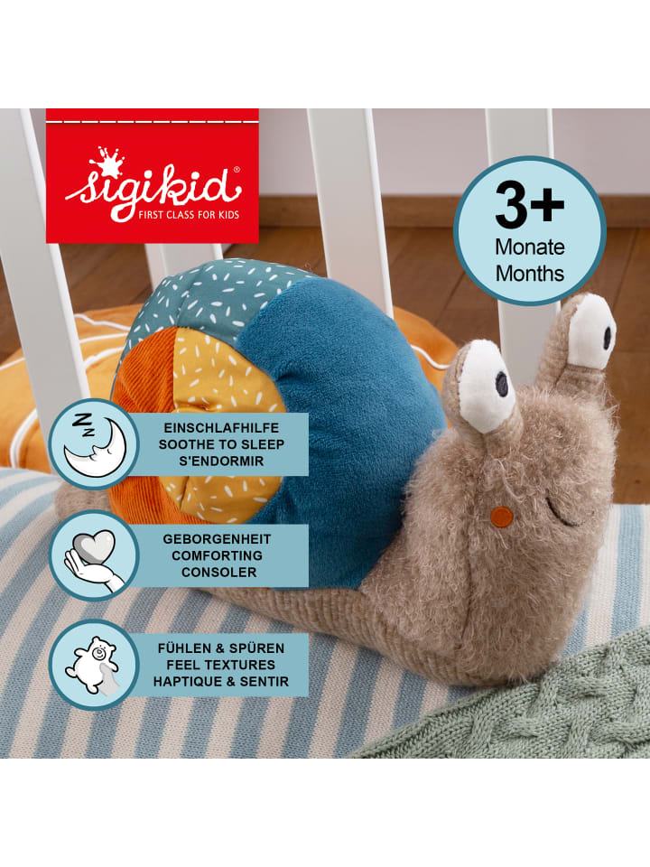 Sigikid Kuscheltier Schnecke Patchwork Sweety in mehrfarbig günstig kaufen onesize
