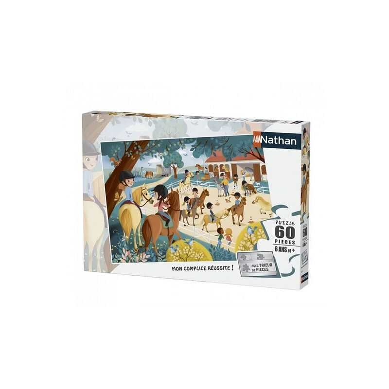 Puzzle Bienvenue au centre equestre 60 pièces