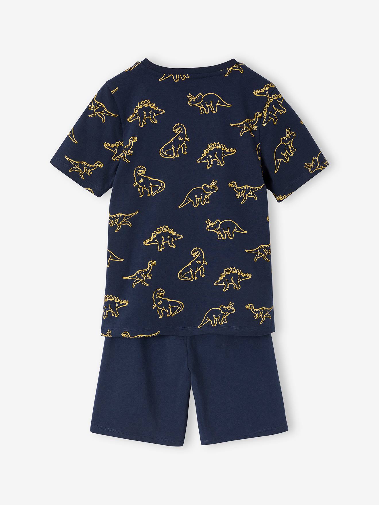 Vertbaudet 2er-Pack kurze Jungen Schlafanzüge BASICS Oeko-Tex - marine