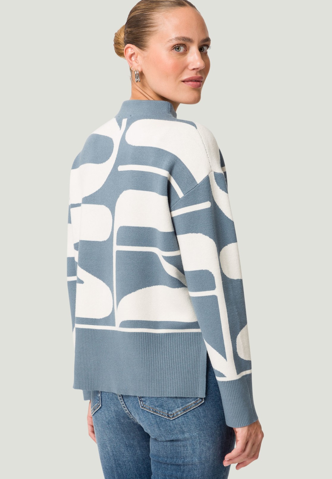 Strickpullover mit Allover-Muster