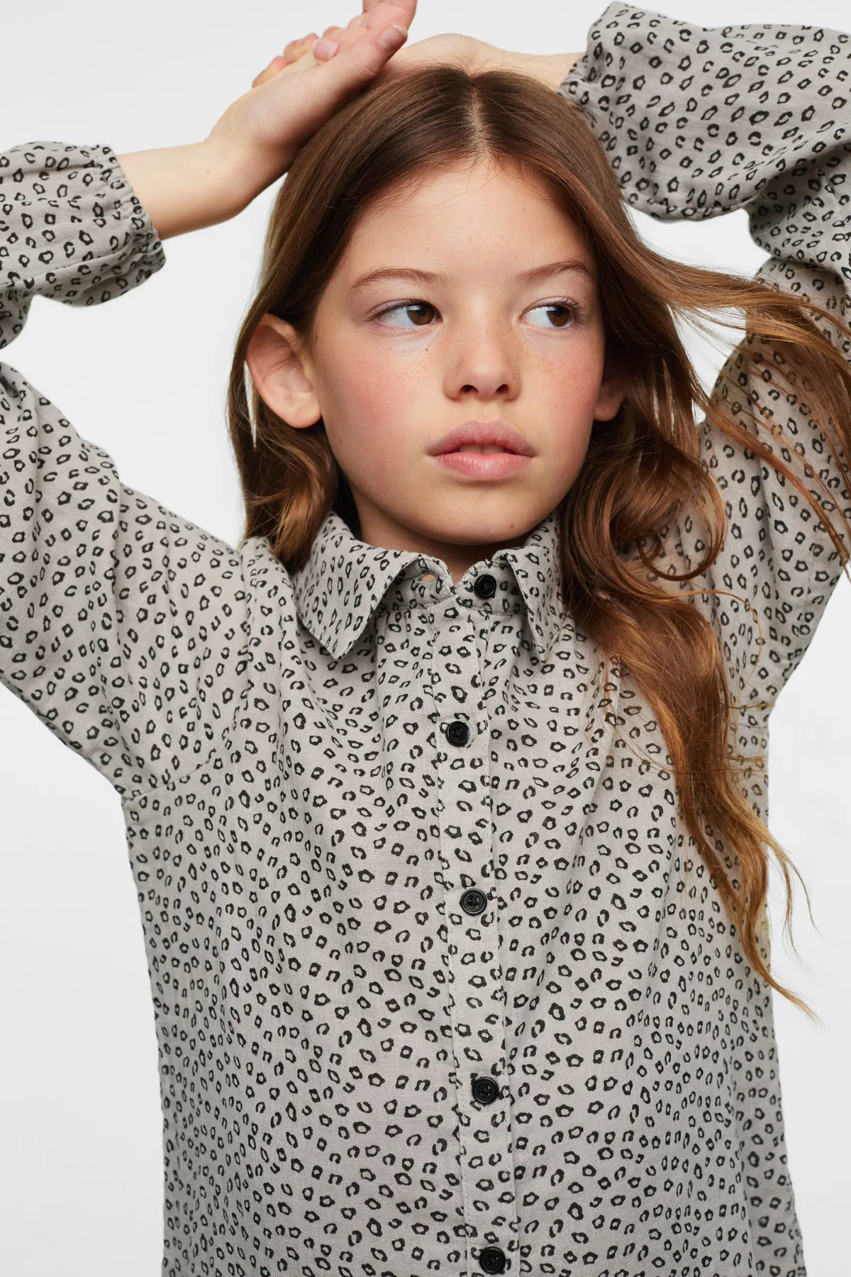 MANGO Kids  Graues Damenkleid 37045820