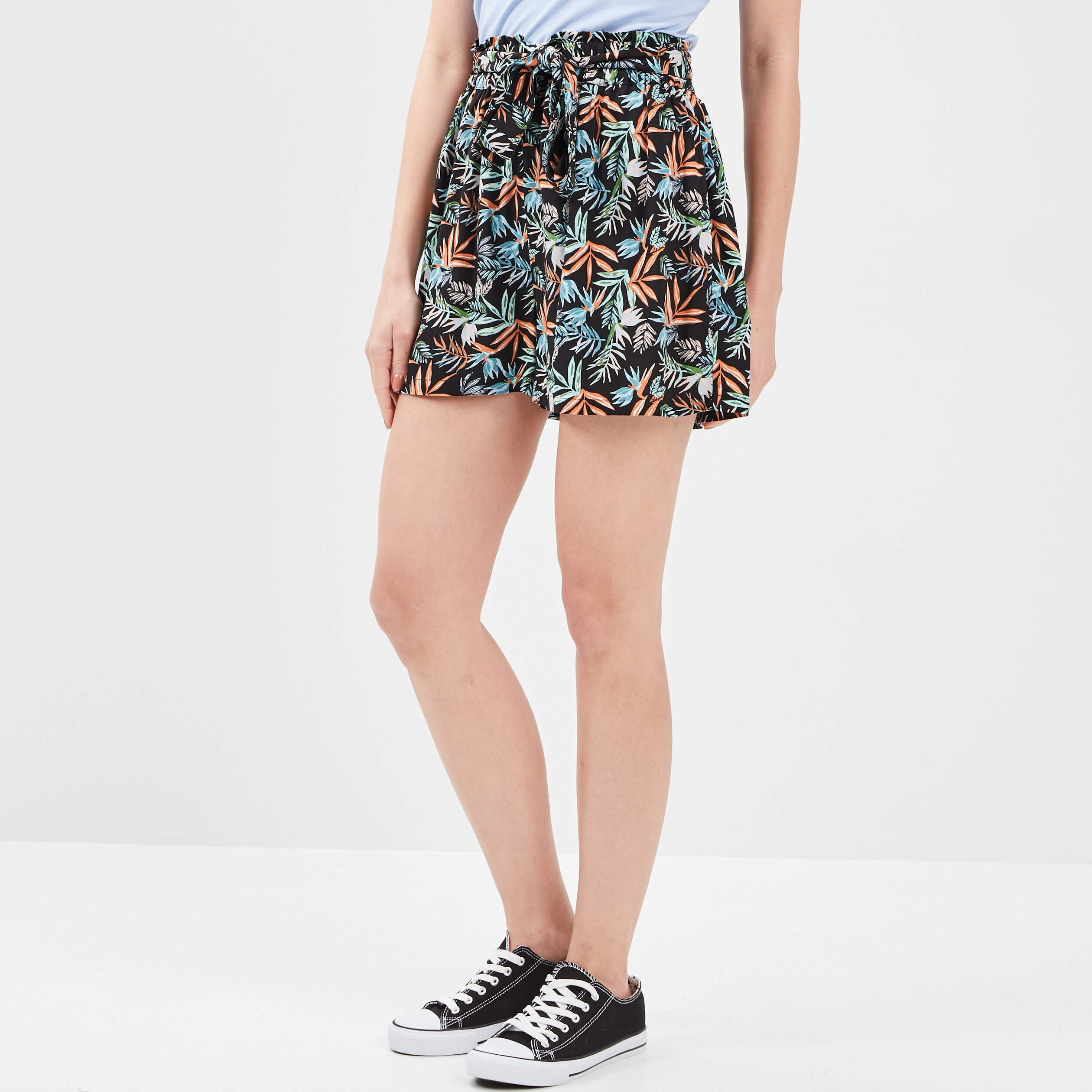 Short ample fluide noir femme | La Halle
