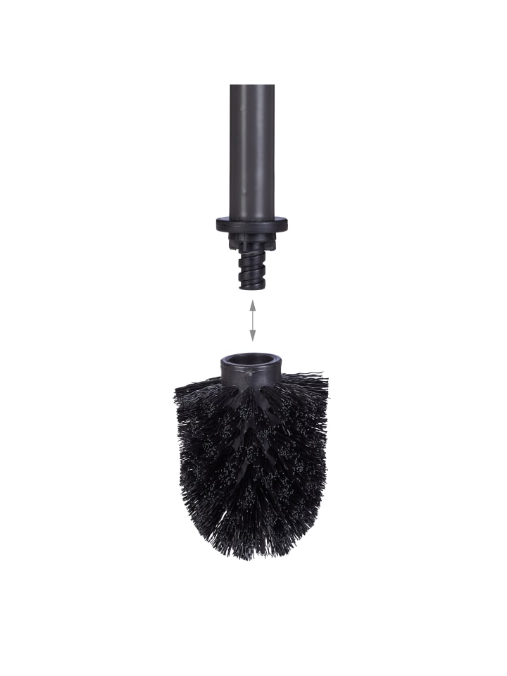 relaxdays 5x Bürstenkopf in Schwarz Gewinde Ø 9,5mm günstig kaufen onesize