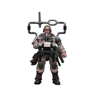 Warhammer 40k Actionfigur 1/18 Astra Militarum Cadian Command Squad Veteran with Master Vox 12 cm