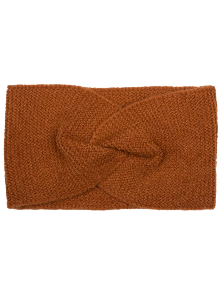 styleBREAKER Feinstrick Stirnband in Cognac günstig kaufen onesize