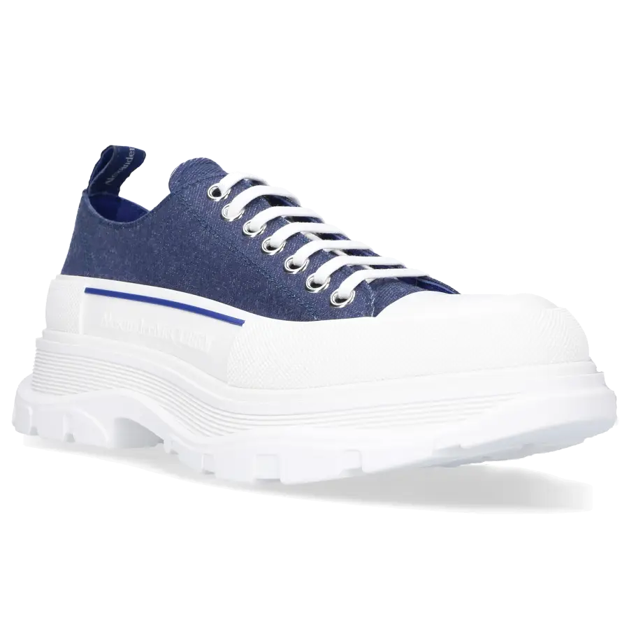 Alexander McQueen - Sneaker low TREAD SLICK Denim - blau