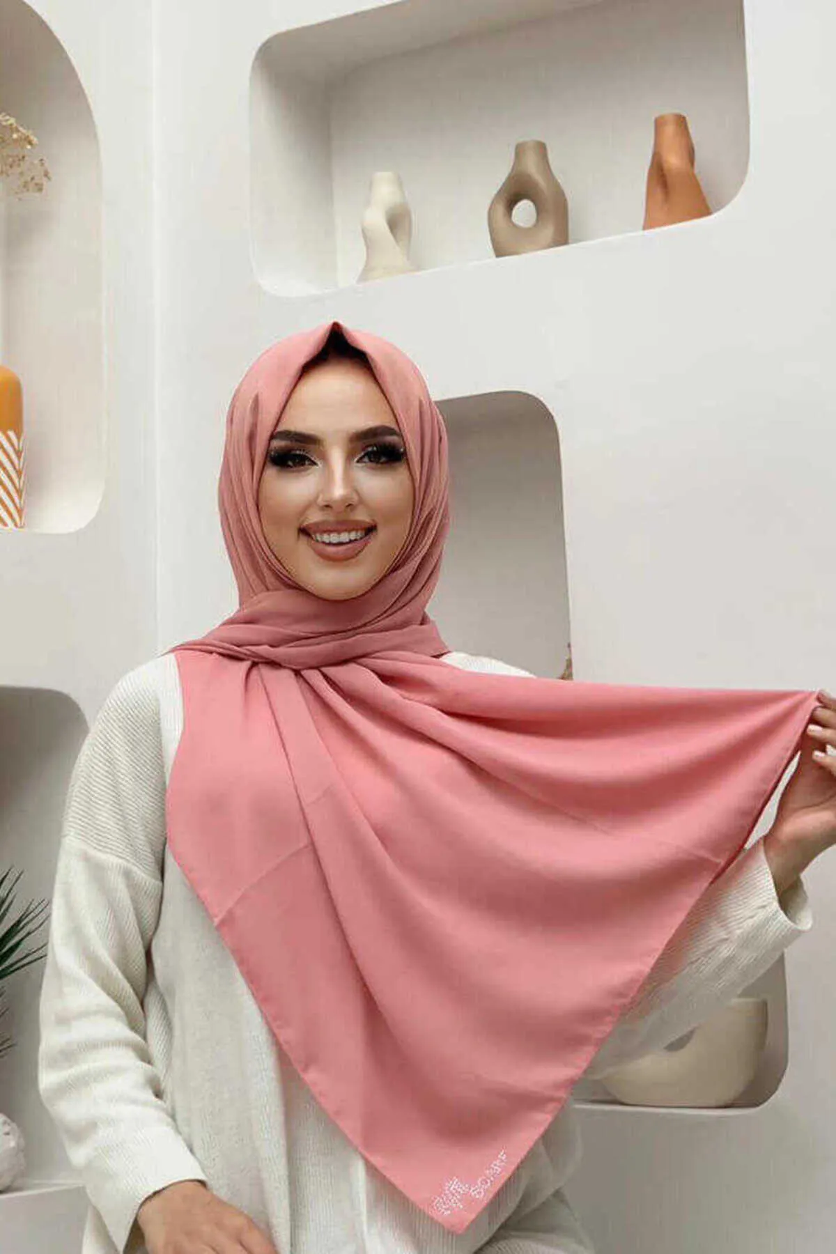 Bym Fashion  2025 Cwin Shawl Powder