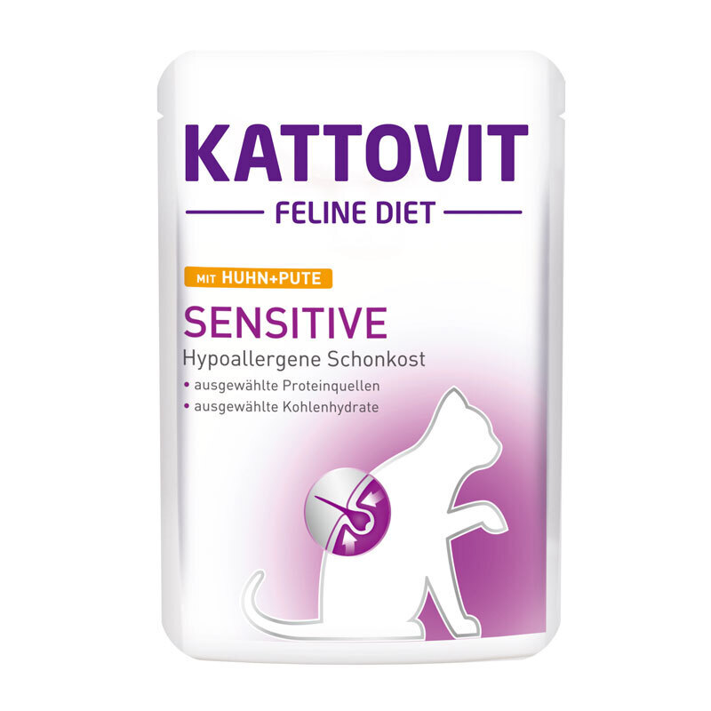 KATTOVIT Schonkost KATTOVIT Feline Diet Sensitive 24x85g Huhn & Pute