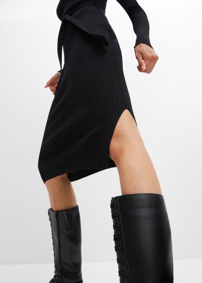 Ripp-Strickkleid