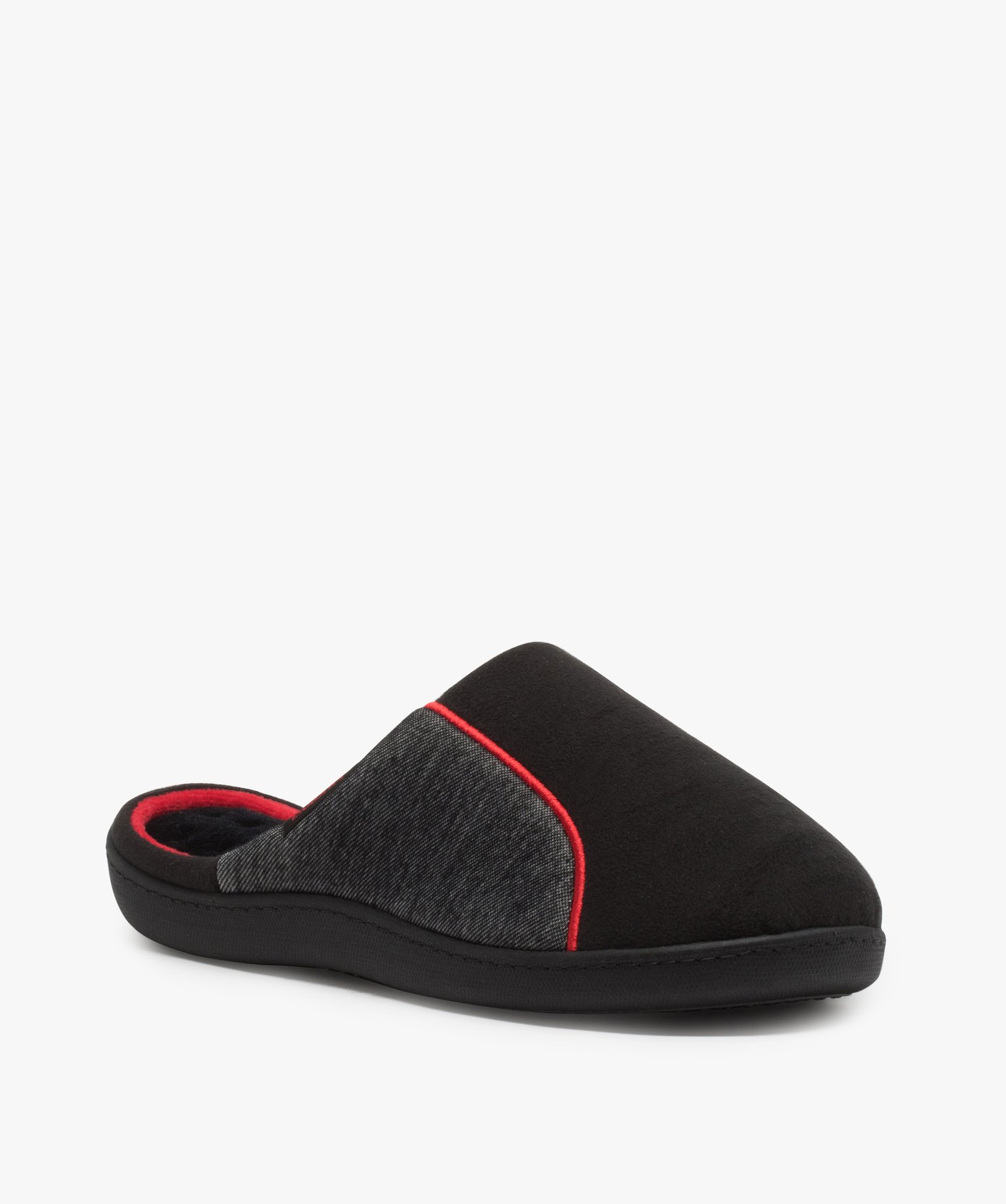 Chaussons homme mules d’intérieur en velours - Isotoner | GEMO