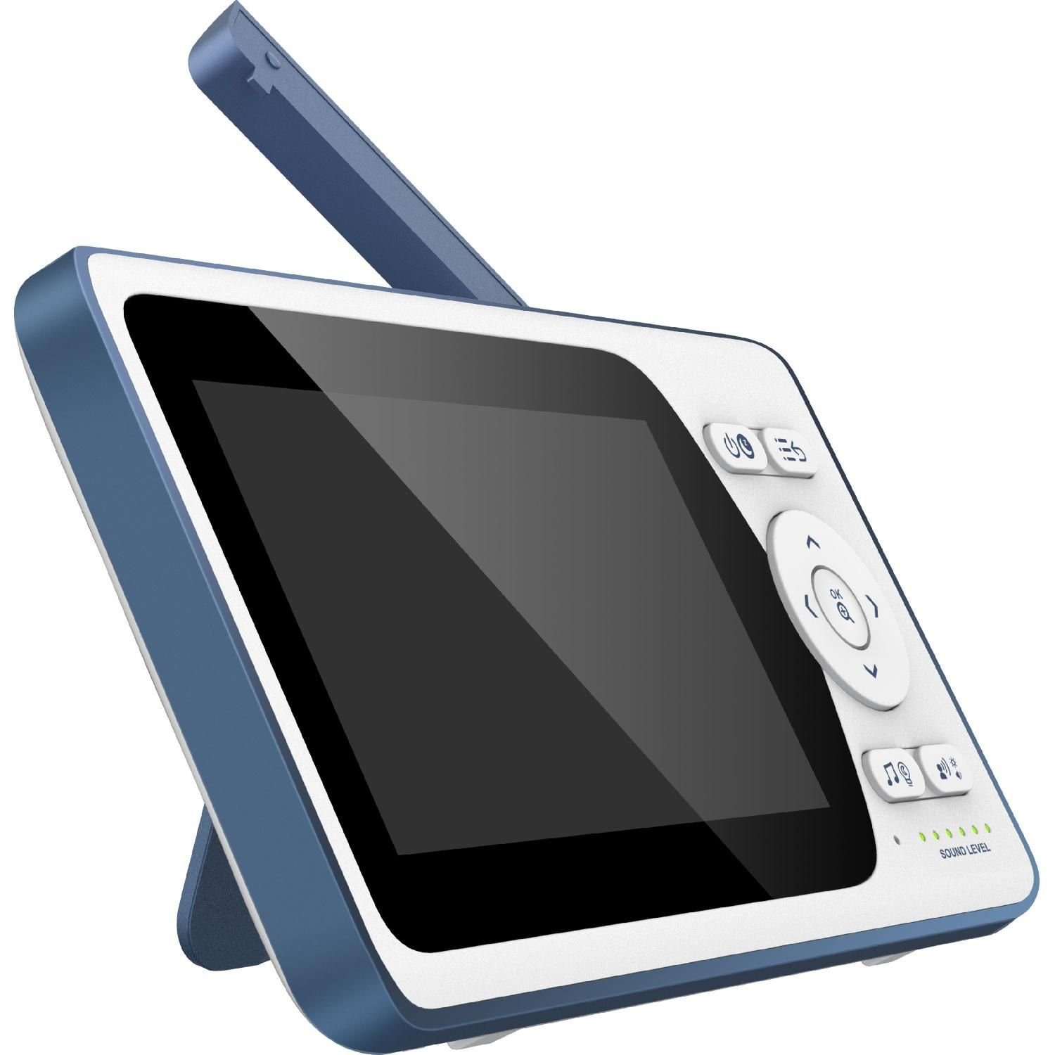 Telefunken Video-Babyphone VM-F400 Video-Babyphone 4.3'' Display Infrarotmodus 640x480px, Starre Kamera