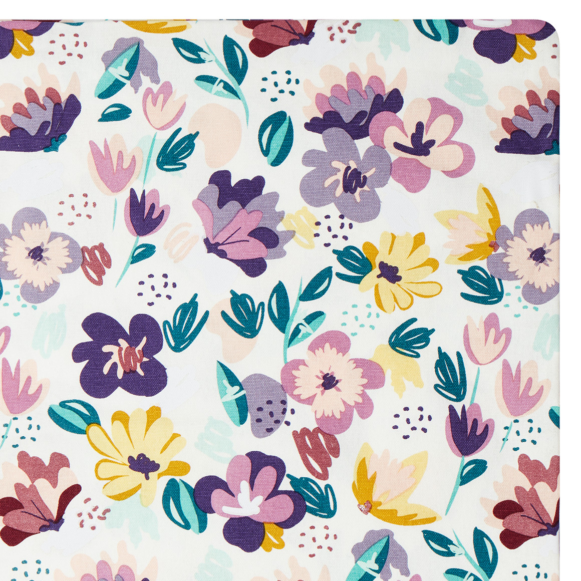 Kissenhülle mit Blumen-Druck