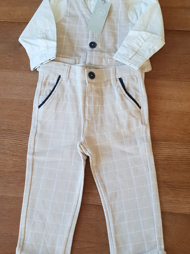 COOL CLUB 3tlg. Outfit in Weiß/ Beige günstig kaufen 80