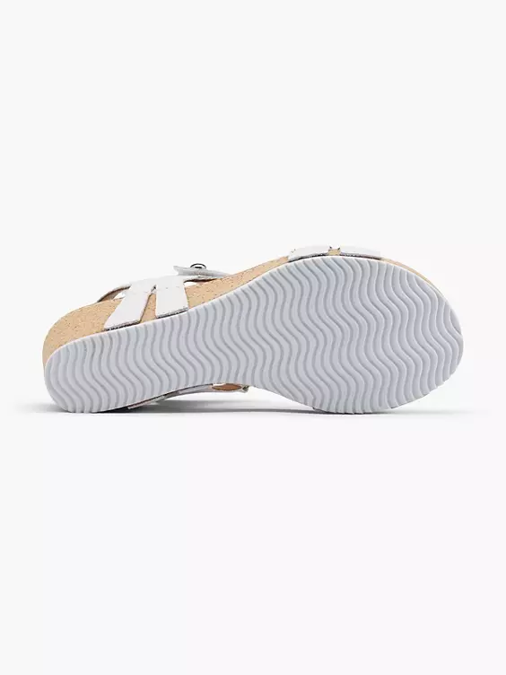 5th Avenue Leder Keilsandalette