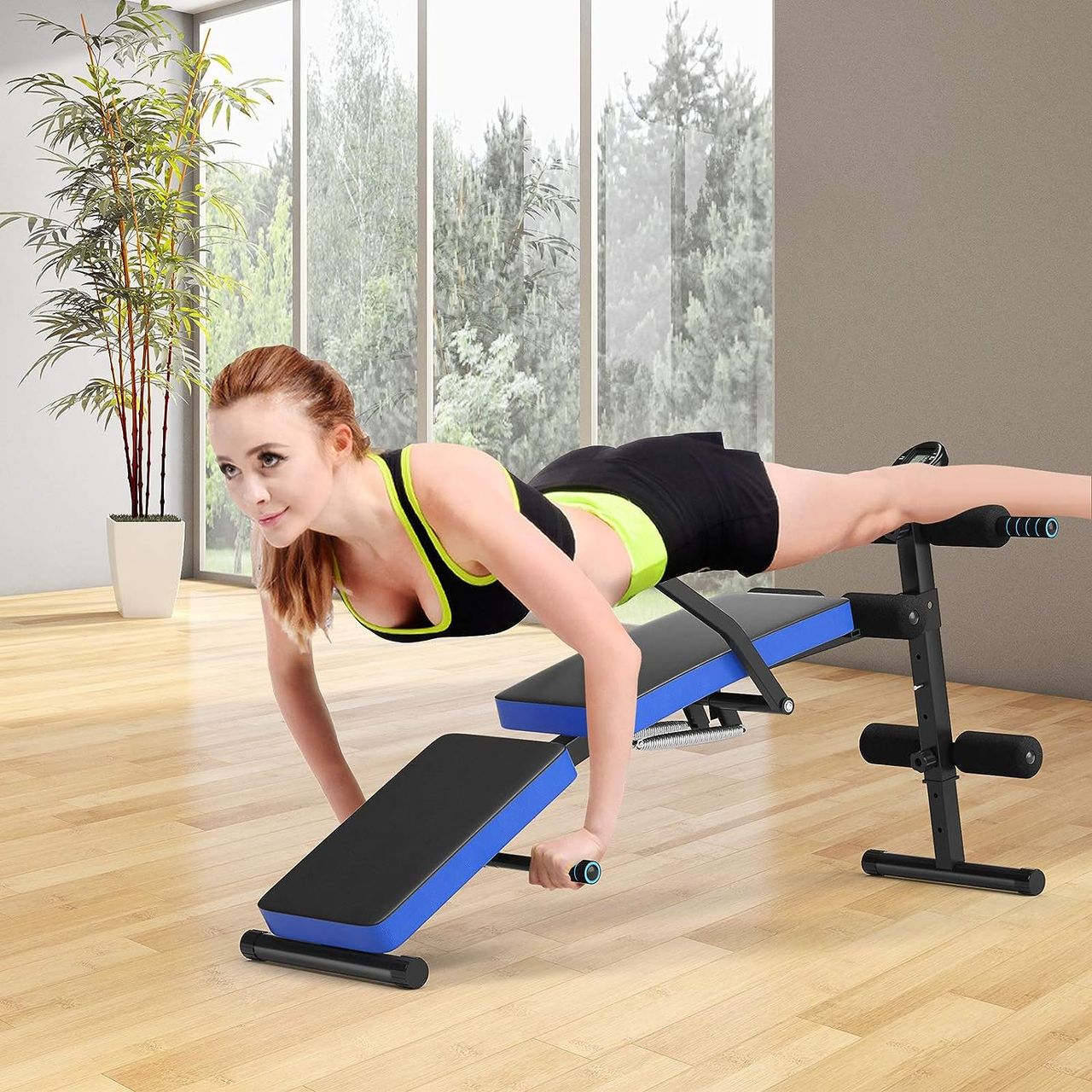 Costway Sit Up Bank klappbar, Ab Bauchtrainer Bench