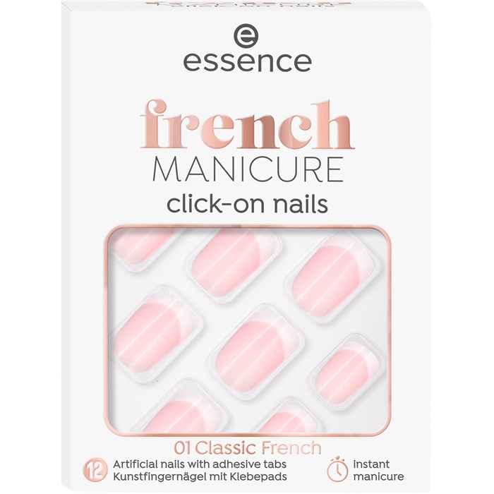 French MANICURE Click-On Nails