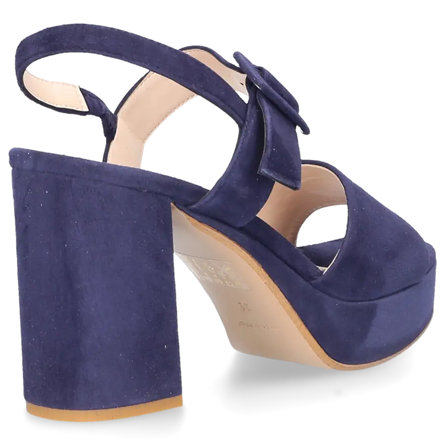 Sgamo - Sandalen 538 Veloursleder - blau