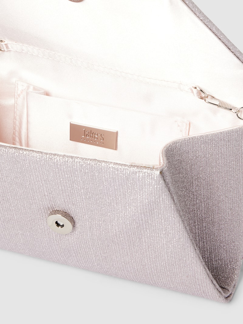 Kuvert-Clutch in schimmernder Optik in lavendel