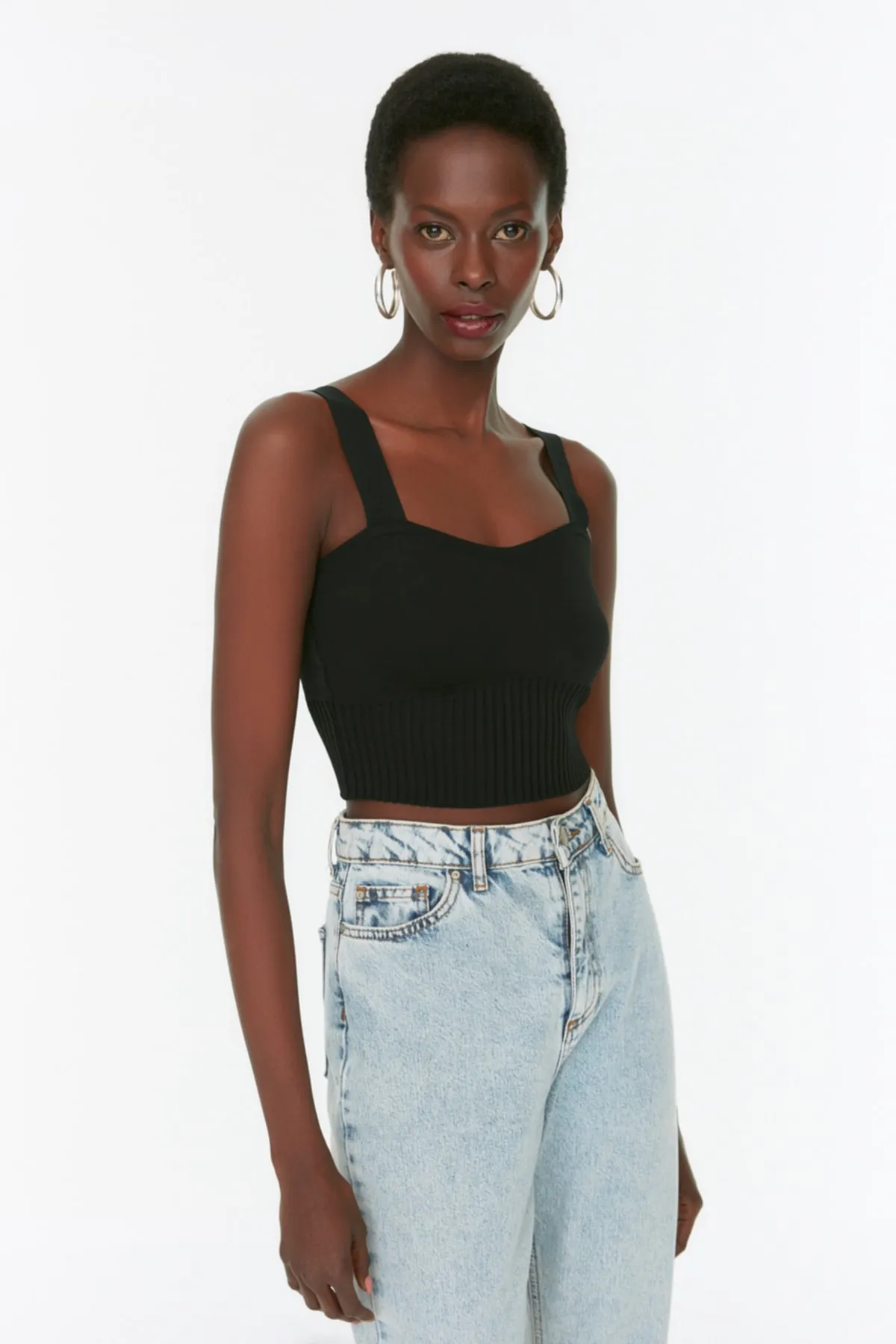 Trendyol Collection  Schwarze Strickbluse