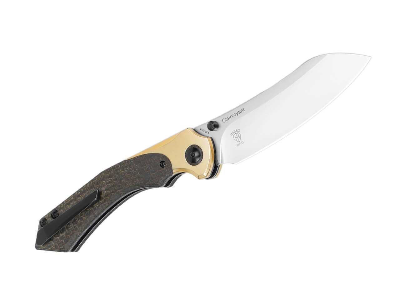 Clairvoyant 154CM Brass Micarta Black