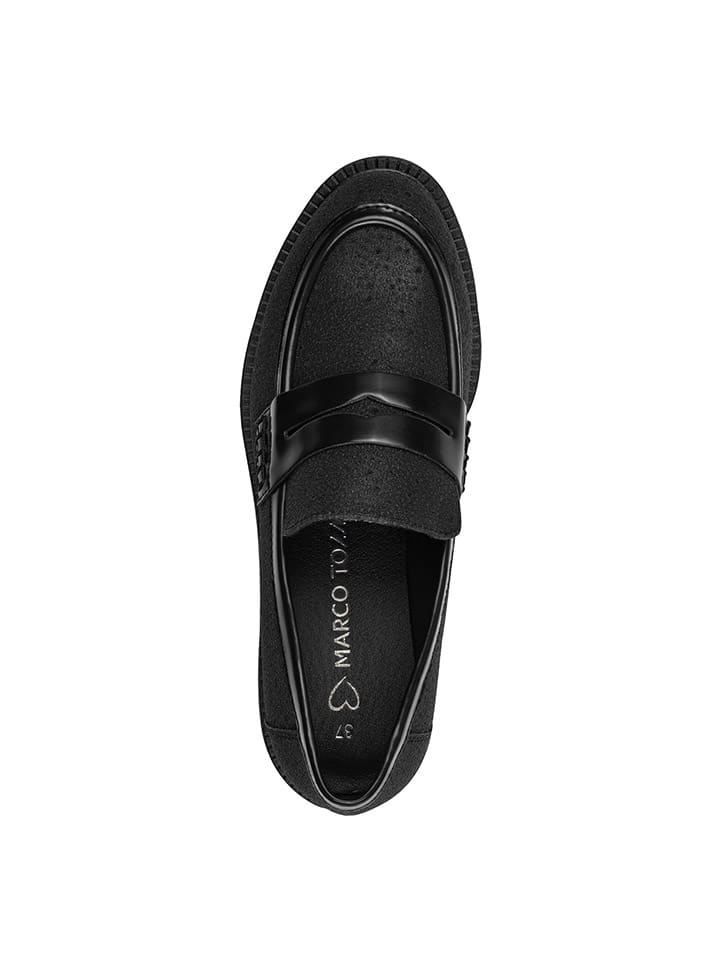 Marco Tozzi Slipper in Schwarz günstig kaufen