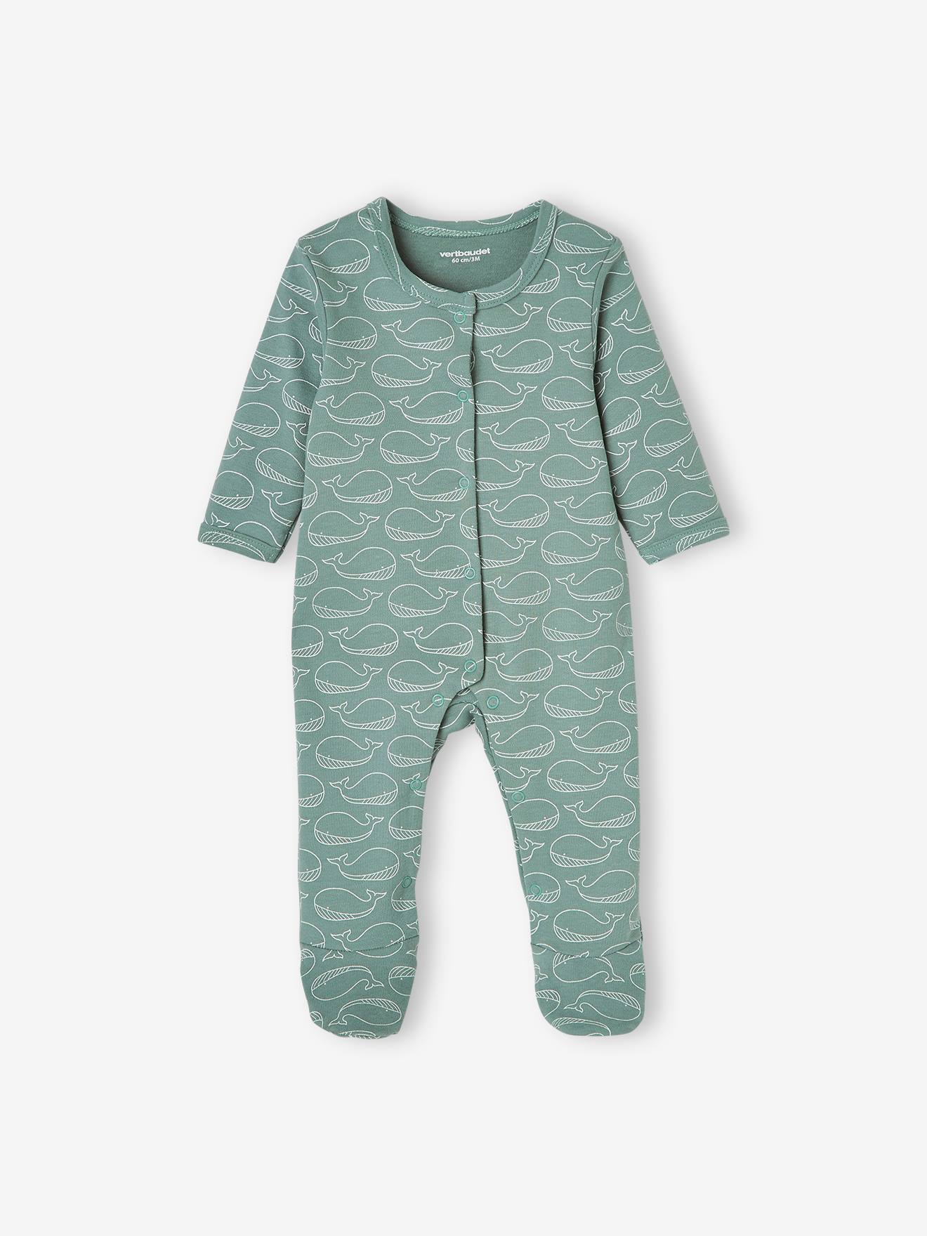 Vertbaudet 2er-Pack Jungen Baby Strampler, Oeko-Tex - blaugrau