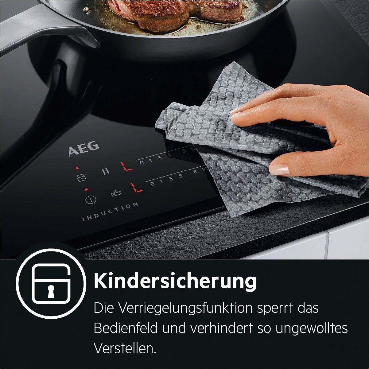 AEG Induktions-Kochfeld IKB6430AMB 949492458