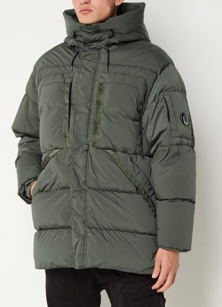 CP Company Nycra-R pūkaina jaka ar dūnu pildījumu un kapuci