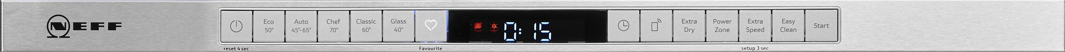 NEFF vollintegrierbarer Geschirrspüler, S155ECX05E, 13 Maßgedecke