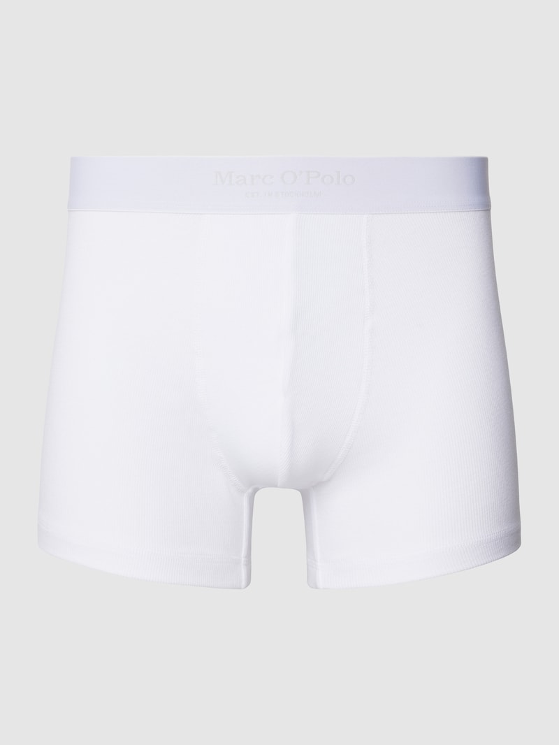 Trunks mit elastischem Logo-Bund Modell 'ICONIC' im 2er-Pack in weiß