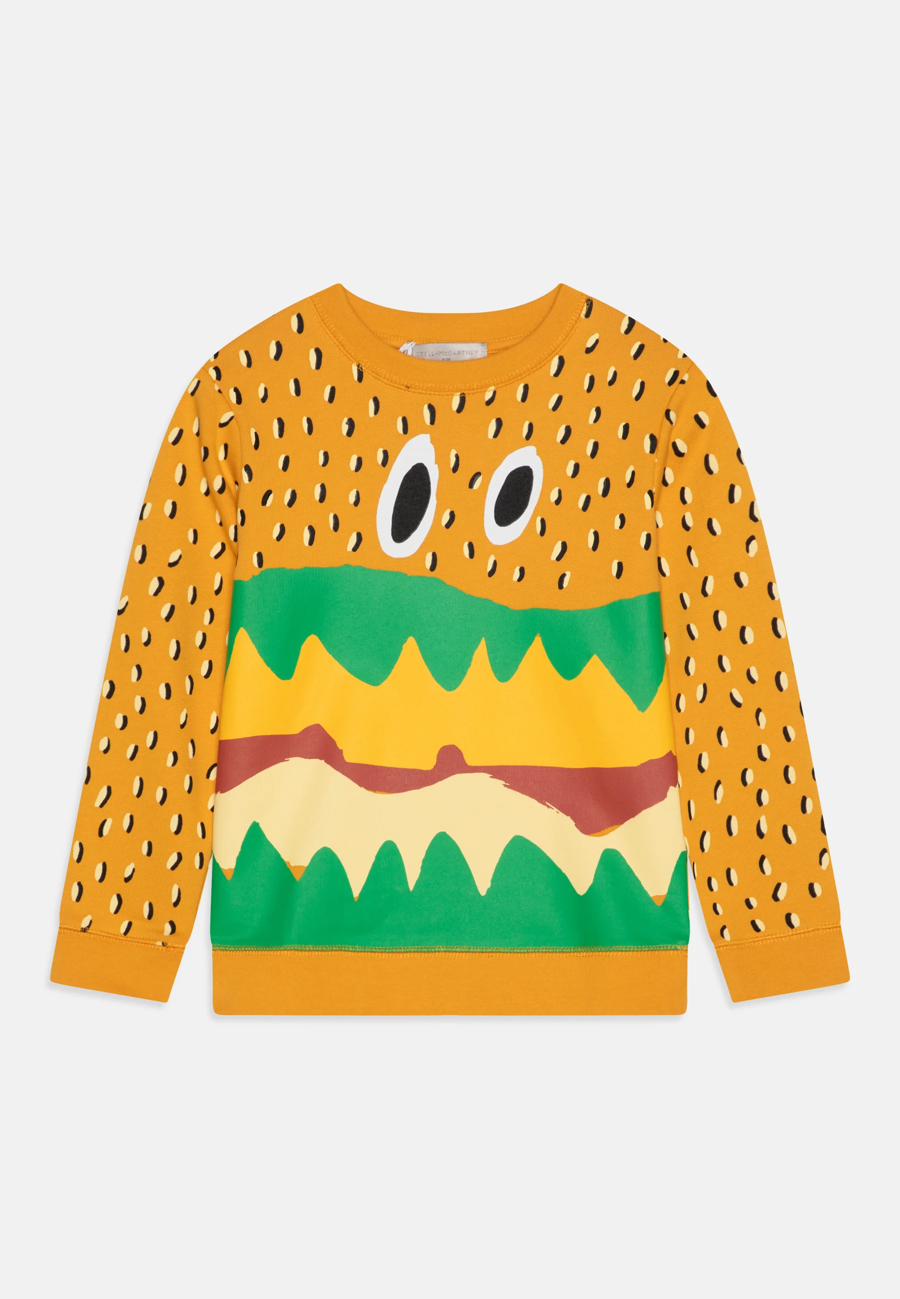 Sudadera Stella McCartney Kids con estampado de hamburguesas para niño