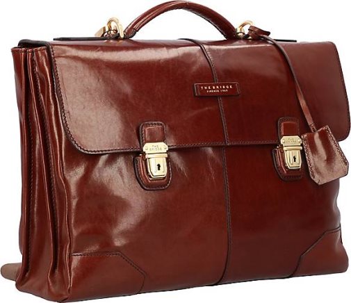 The Bridge Vespucci Aktentasche Leder 40 cm Laptopfach