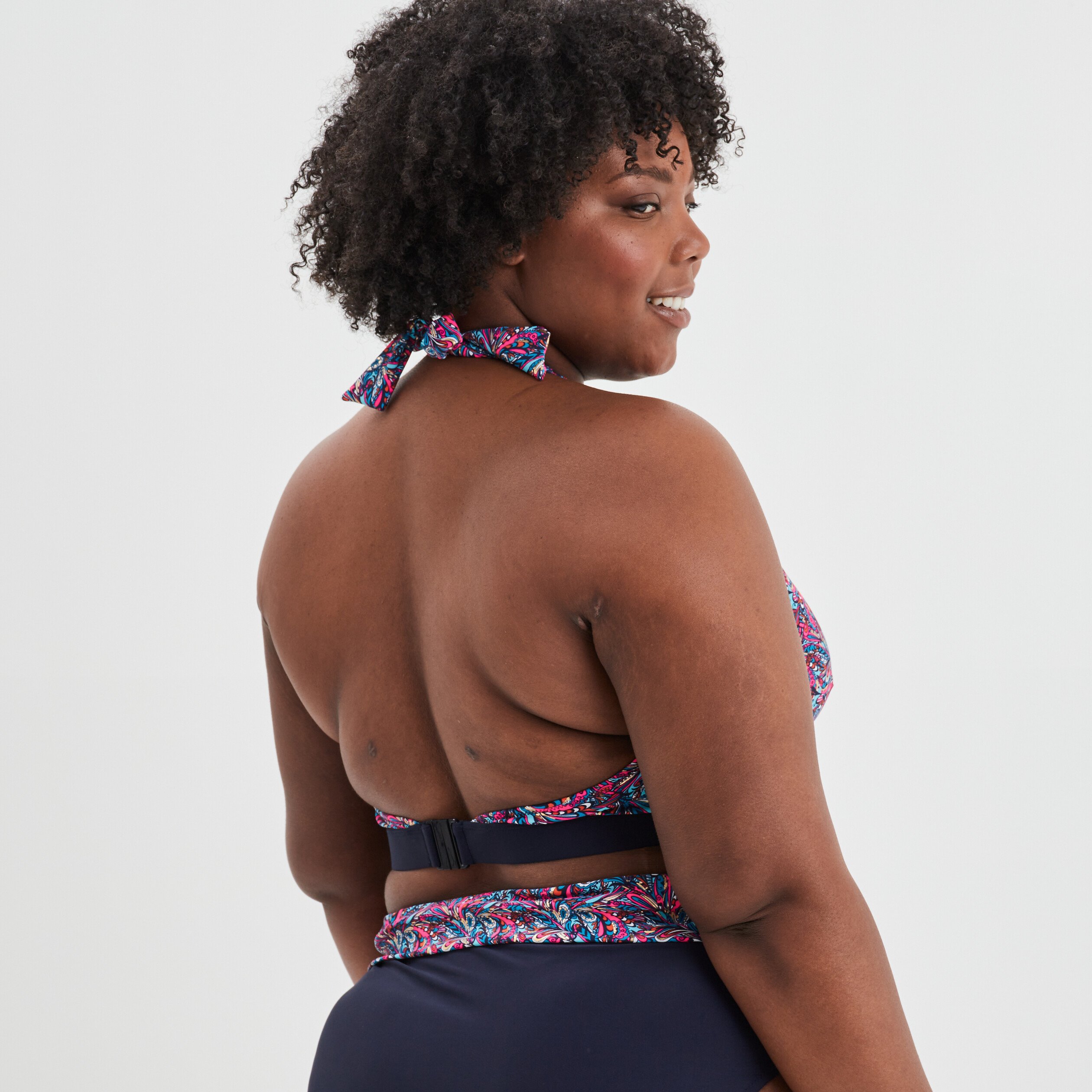 Haut de maillot de bain rose fushia femme grande taille | La Halle