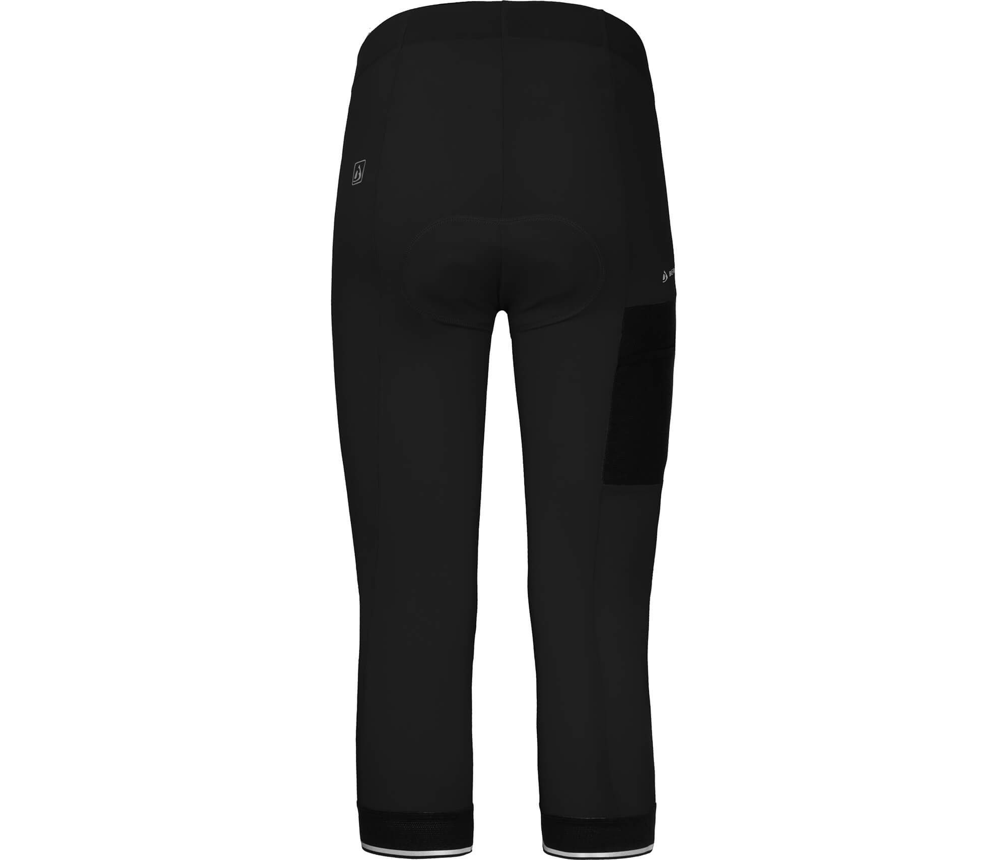Bergson Fahrradhose SUNDRA COMFORT Capri (mit Sitzpolster) Damen 3/4 Radhose, bielastisch, tight, Normalgrößen, schwarz