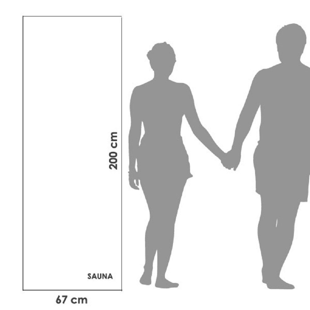 framsohn frottier Saunatuch framsohn Walkfrottier- Saunatuch mit Stick 'SAUNA' 67 x 200 cm, (1-St)