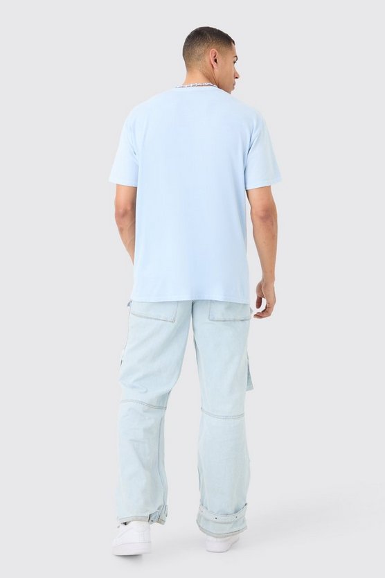 Oversize T-Shirt mit Homme Mask Print