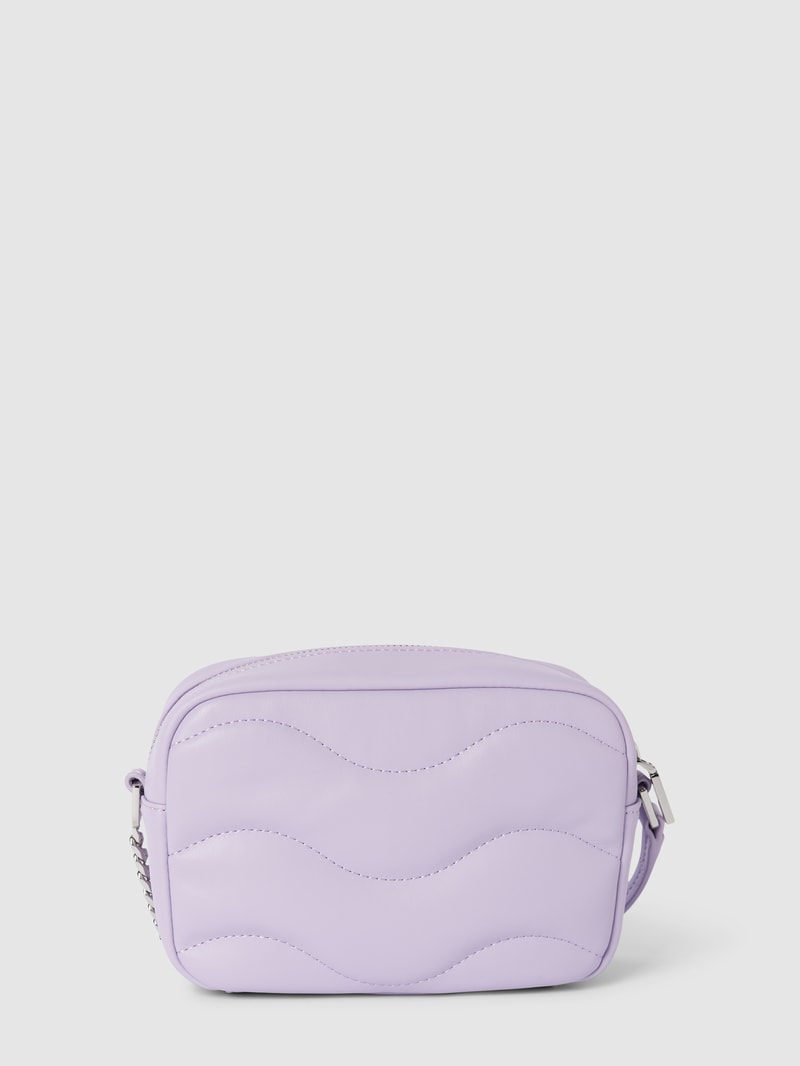 Handtasche mit Steppnähten Modell 'Lizzie' in flieder